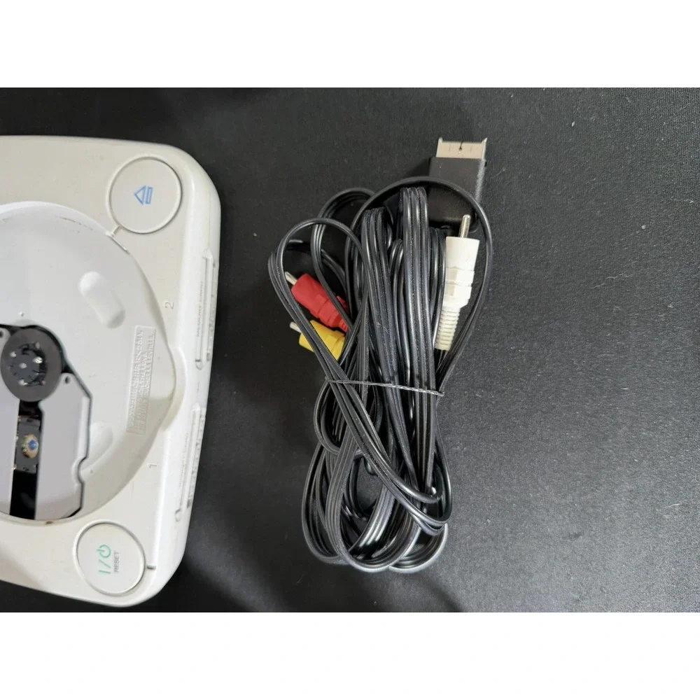 Sony PSone Slim Console Boxed Bundle w/ 2 Controllers & Cords PS1 TESTED